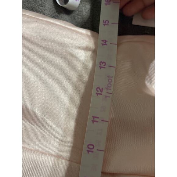 Alfred Sung NWT Pink Blush Formal Strapless Gown Dress Hi Low Pleated Satin - Picture 13 of 13